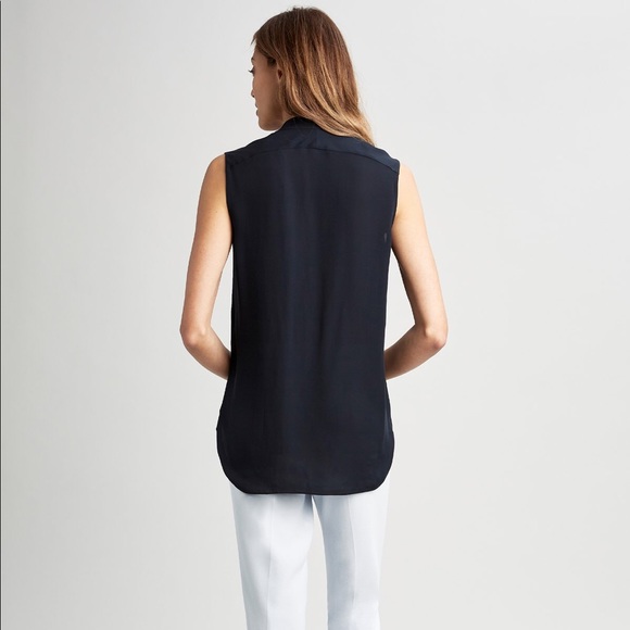 SOLD Ellie Tahari GINNY SHIRT - Color: Stargazer (navy) - Picture 2 of 5